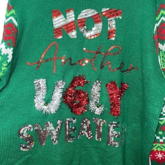 NOT ANOTHER UGLY SWEATER holiday sweater size XXXL - Picture 3 of 7